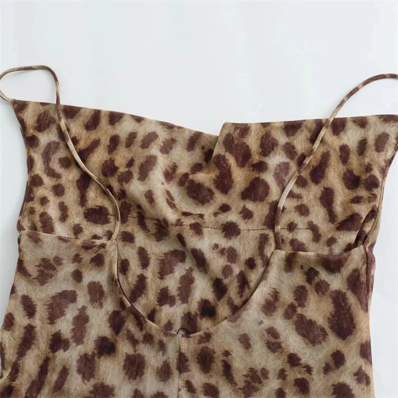 Robe Longue Satinée Imprimé Léopard ou Zèbre