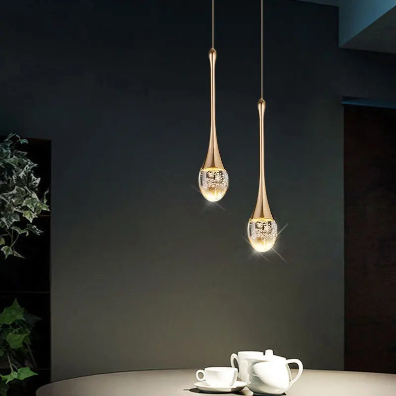 Lampada a sospensione in vetro con luce calda - Vetra