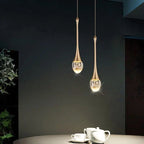 Lampada a sospensione in vetro con luce calda - Vetra
