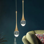 Lampada a sospensione in vetro con luce calda - Vetra