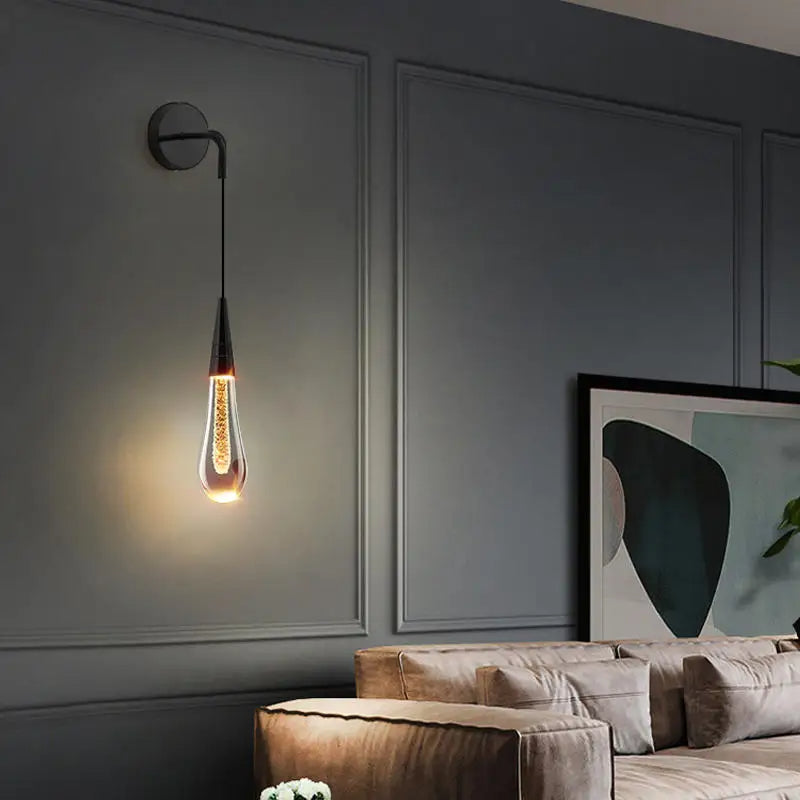Lampada da parete a forma di goccia con luce calda - Solena