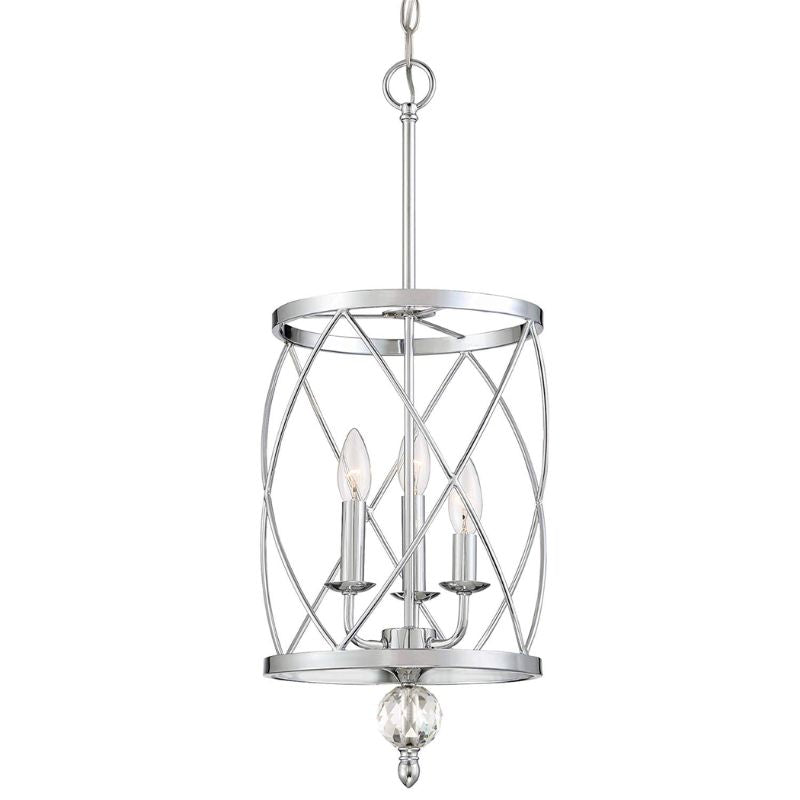 Hearthly | Rustic Three-Light Iron Chandelier