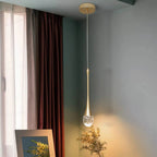 Lampada a sospensione in vetro con luce calda - Vetra