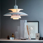 Morandi moderní LED závěsná lampa s odstínem