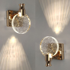 Lampada da parete rotonda di cristallo di lusso – Celestia