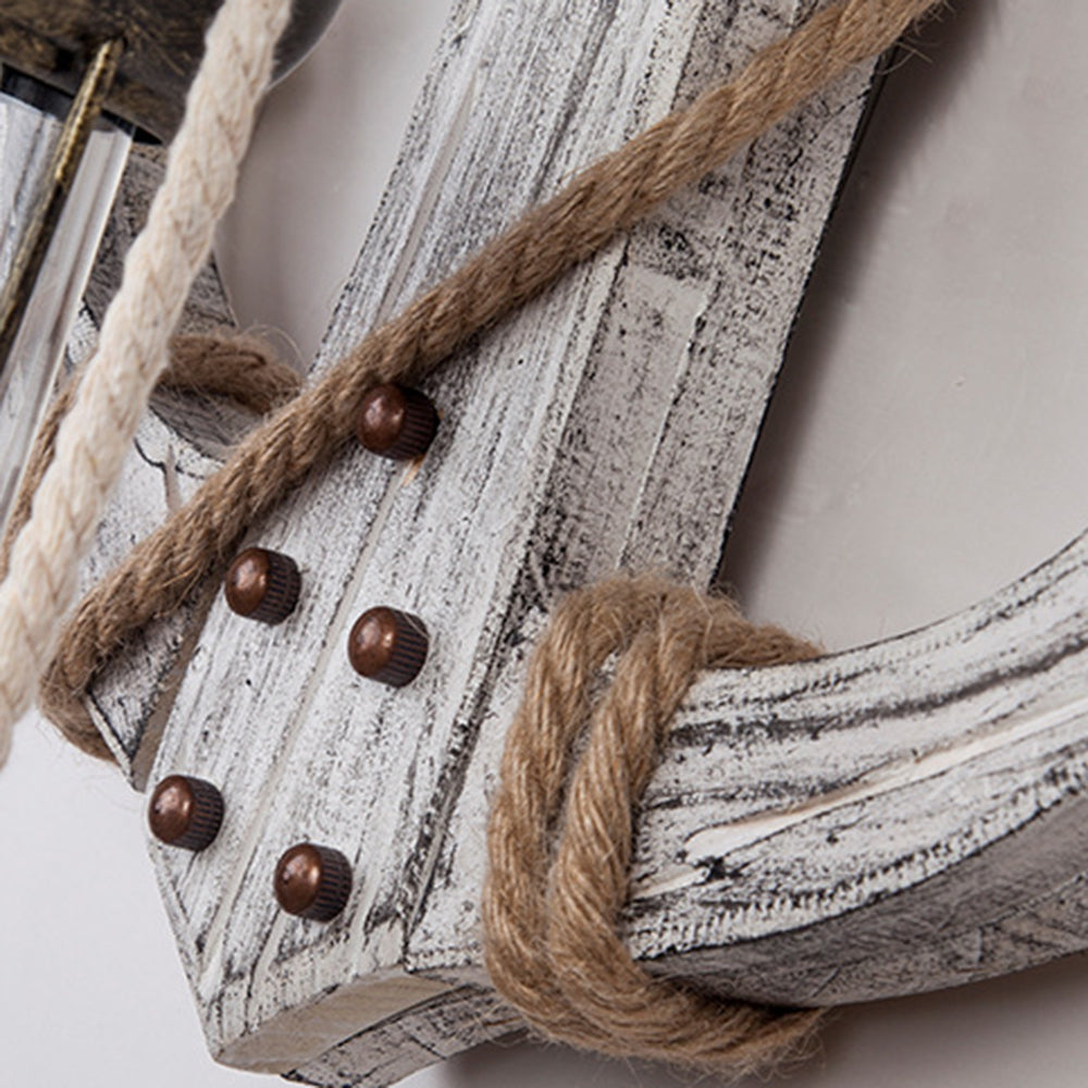 Wooden Anchor LED Wall Lamp – Nautica