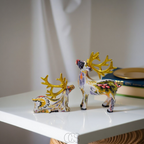 Vellina - Abstract Deer Sculpture - Decorative Table Sculpture in Resin