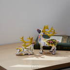 Vellina - Abstract Deer Sculpture - Decorative Table Sculpture in Resin