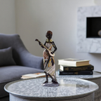 Vellina - African Musicians Statue Set - Decorative Sculptures