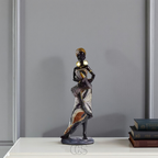 Vellina - African Musicians Statue Set - Decorative Sculptures