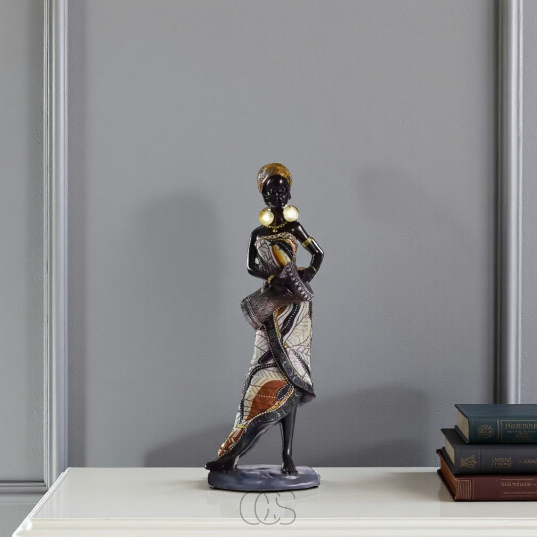 Vellina - African Musicians Statue Set - Decorative Sculptures
