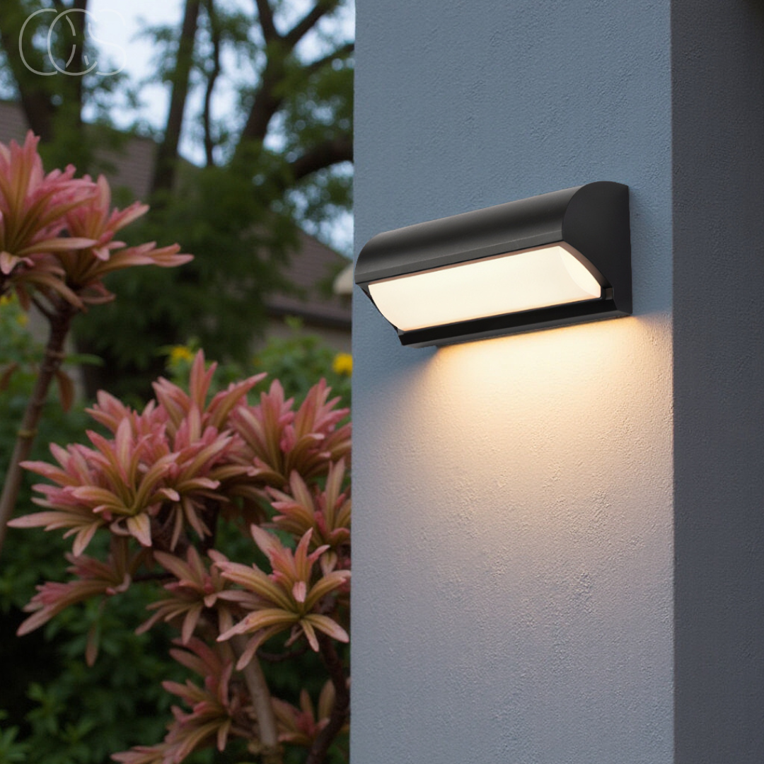 Vellina - Black LED Outdoor Wall Light