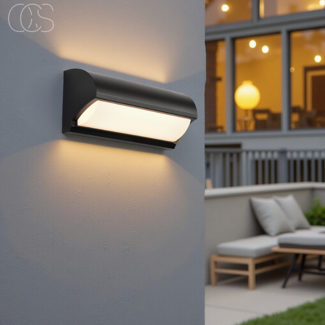 Vellina - Black LED Outdoor Wall Light