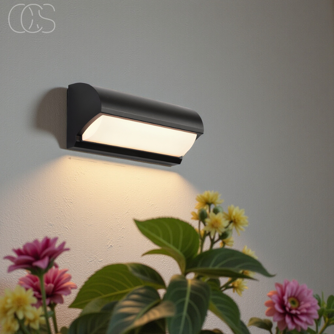 Vellina - Black LED Outdoor Wall Light