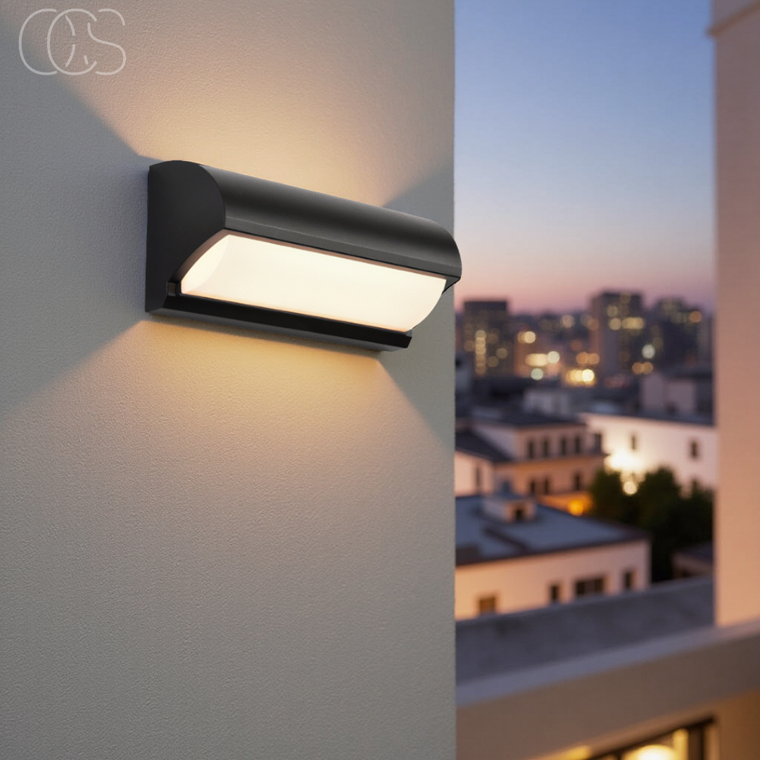 Vellina - Black LED Outdoor Wall Light