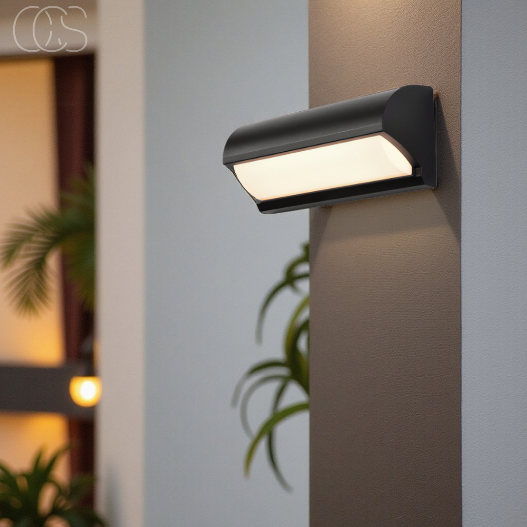 Vellina - Black LED Outdoor Wall Light