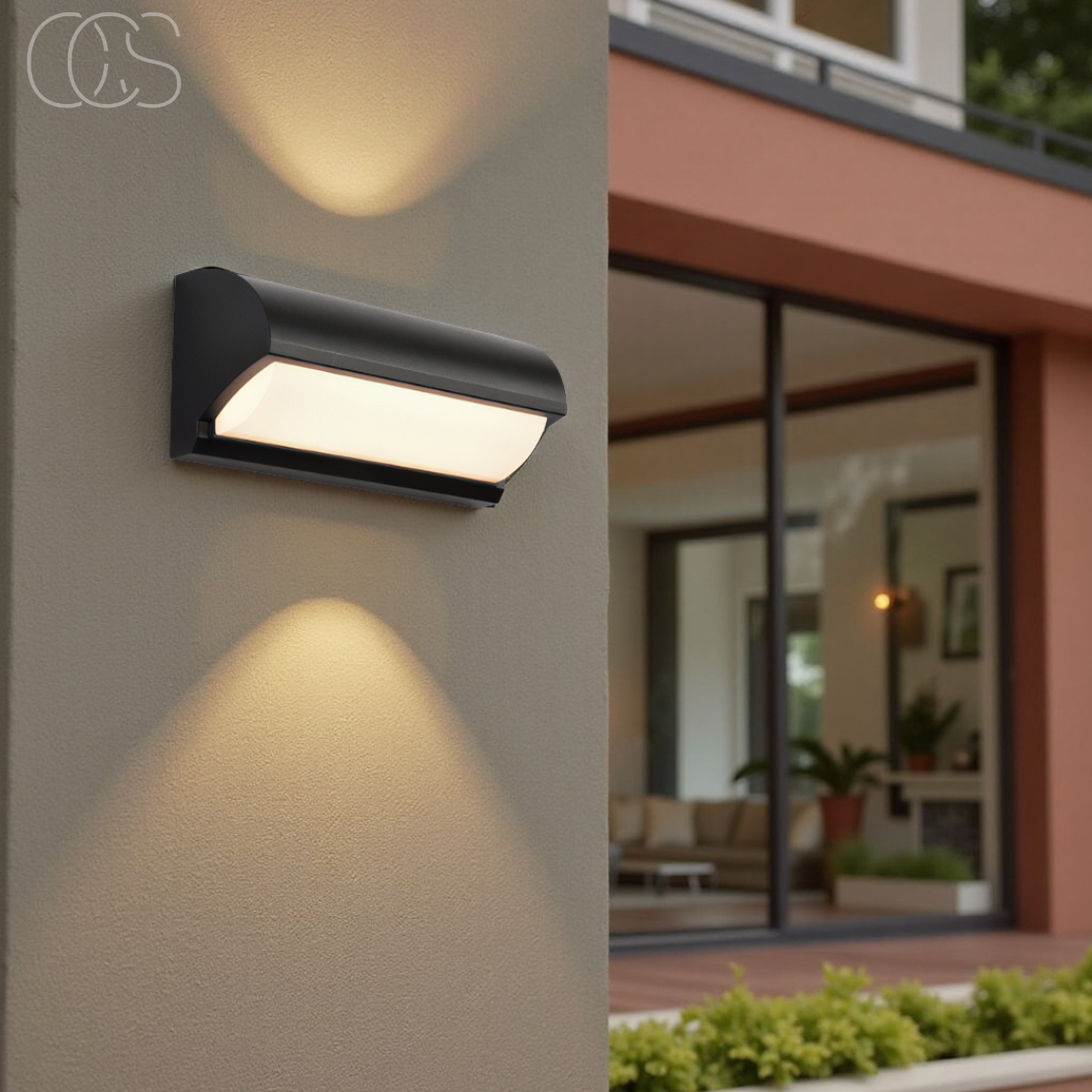 Vellina - Black LED Outdoor Wall Light