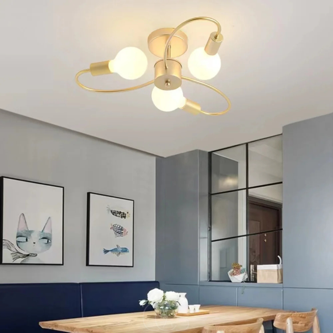 Vellina - Ceiling Lamp with 3 Braided Balls – Modern Design
