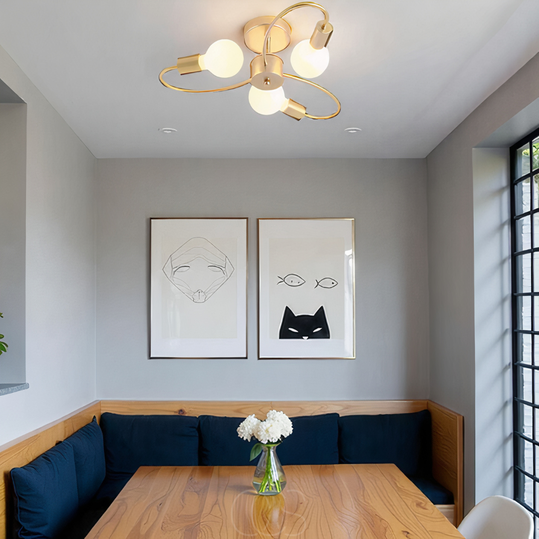 Vellina - Ceiling Lamp with 3 Braided Balls – Modern Design