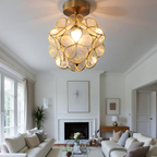 Vellina - Design flower ceiling lamp - Iron & Glass