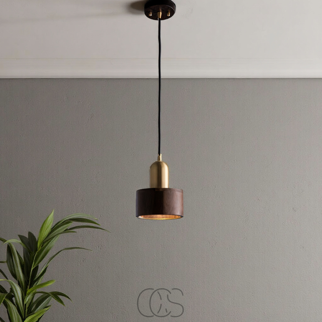 Vellina - Design pendant lamp with gold accent