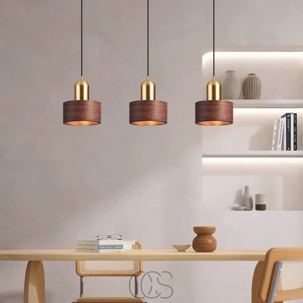 Vellina - Design pendant lamp with gold accent