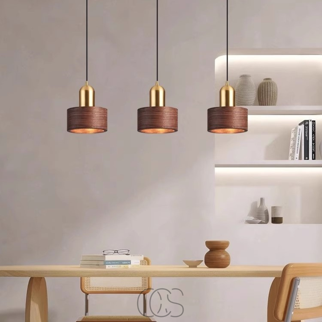 Vellina - Design pendant lamp with gold accent