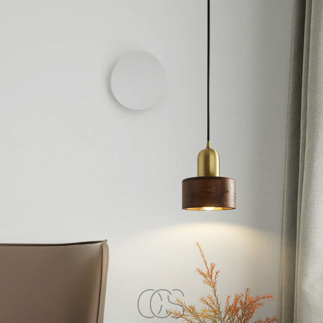 Vellina - Design pendant lamp with gold accent