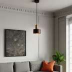 Vellina - Design pendant lamp with gold accent