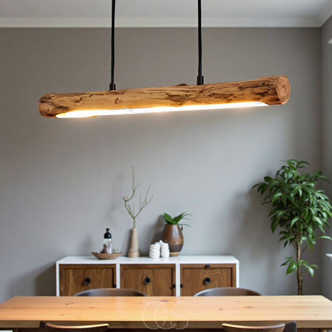 Vellina - Dimmable wooden pendant lamp