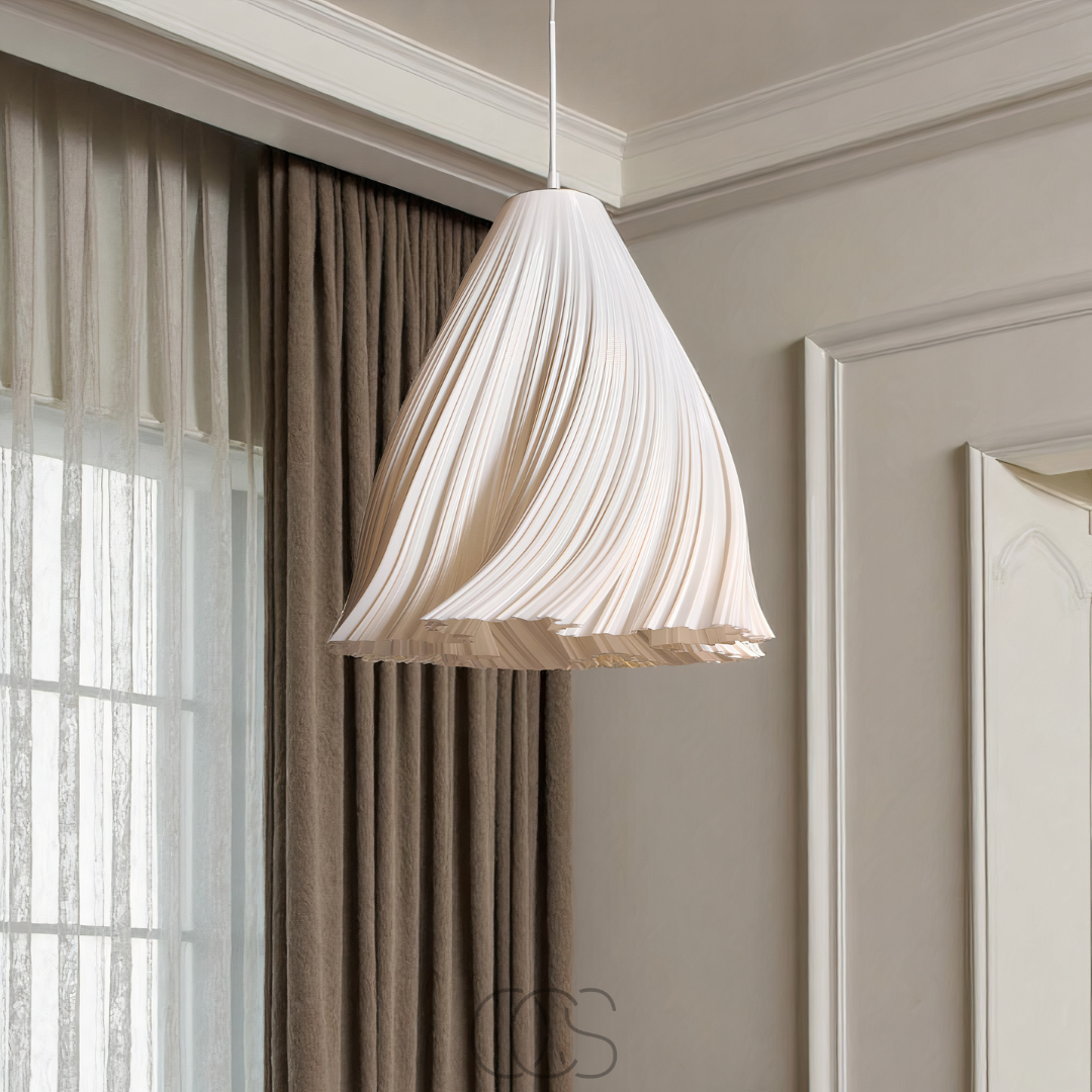 Vellina - Fanning Fabric Ceiling Lamp - Modern Textiles
