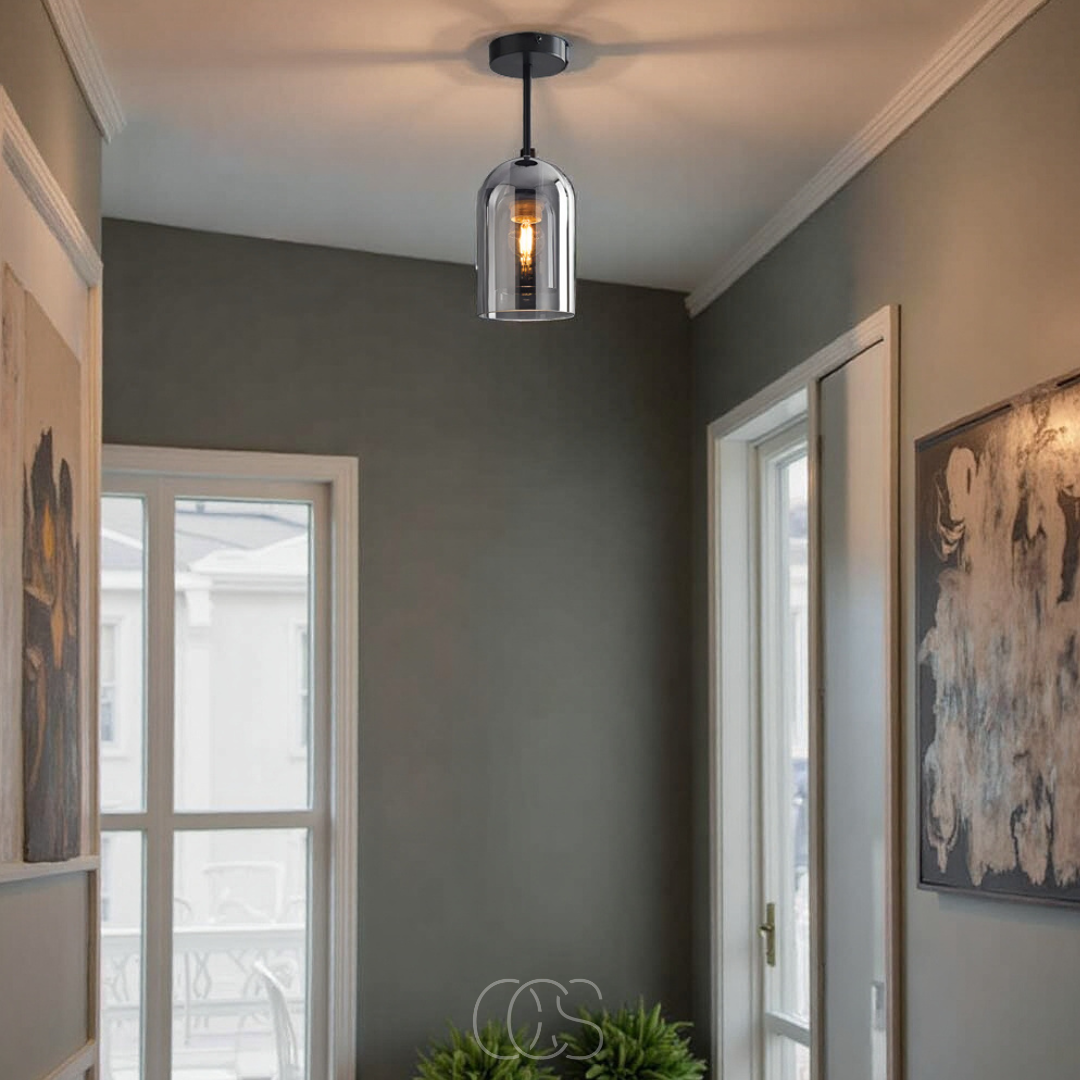 Vellina - Glass Vintage LED ceiling lamp