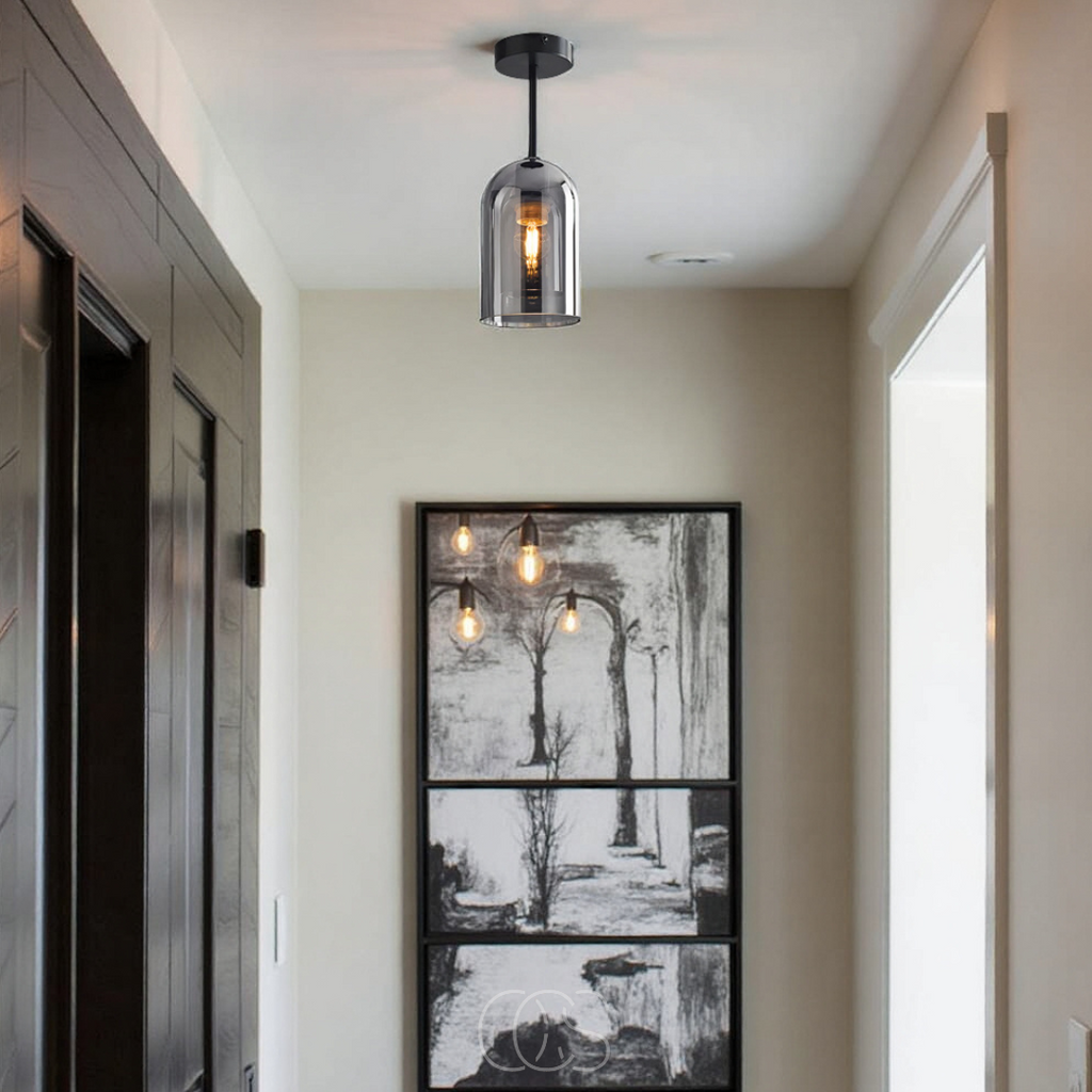 Vellina - Glass Vintage LED ceiling lamp
