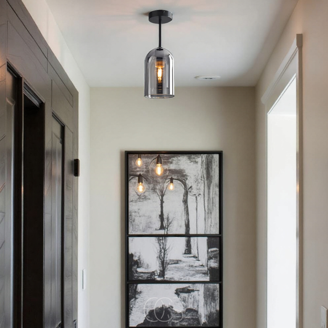 Vellina - Glass Vintage LED ceiling lamp