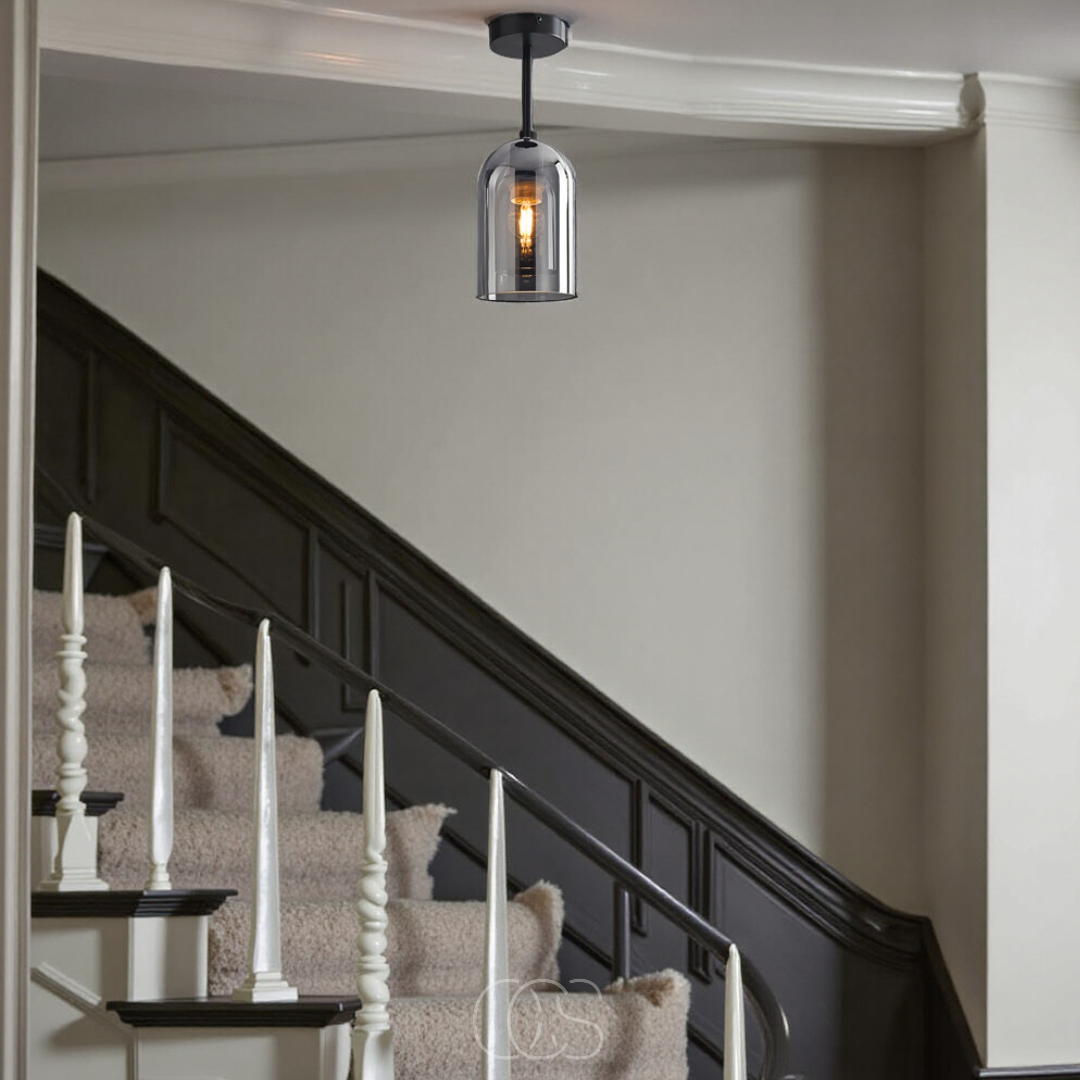 Vellina - Glass Vintage LED ceiling lamp