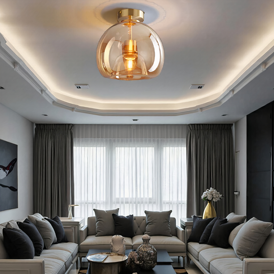 Vellina - LED Glass ceiling lamp - Modern