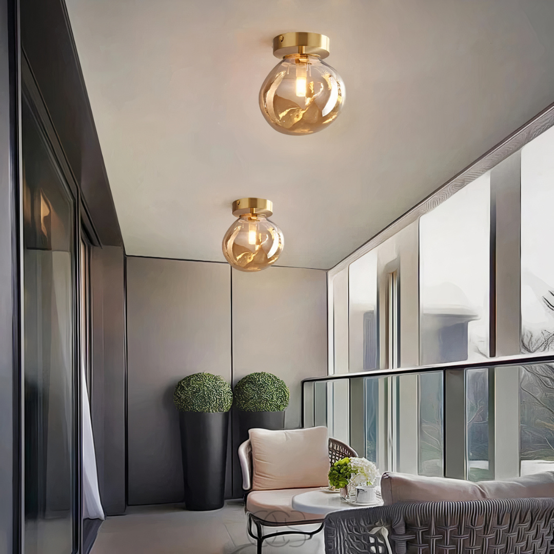 Vellina - LED Glass ceiling lamp - Modern