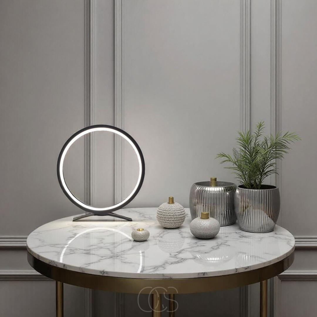 Vellina - LED Ring Table Lamp - Modern Minimalist Design