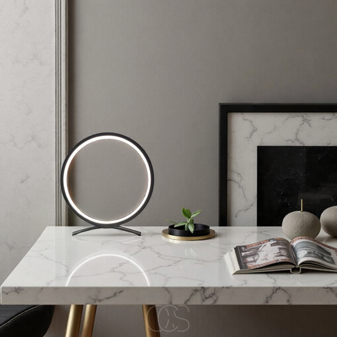 Vellina - LED Ring Table Lamp - Modern Minimalist Design
