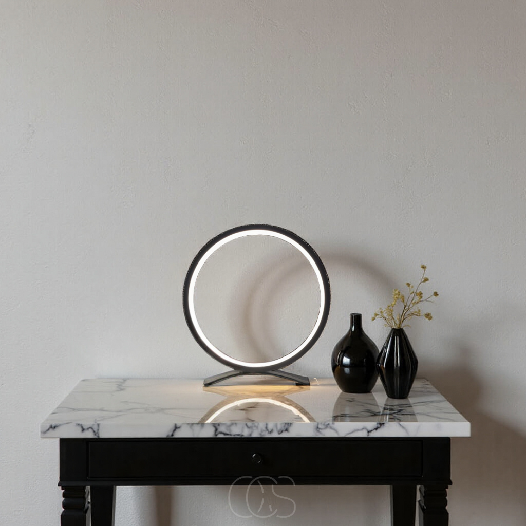 Vellina - LED Ring Table Lamp - Modern Minimalist Design