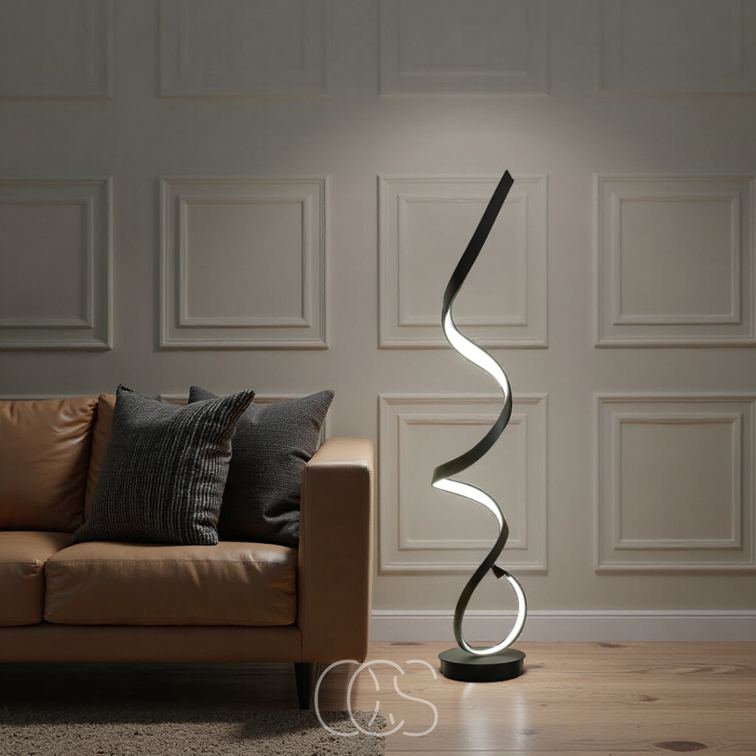 Vellina - LED Spiral Floor Lamp Dimmable