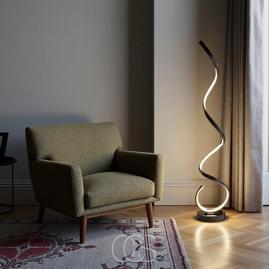 Vellina - LED Spiral Floor Lamp Dimmable