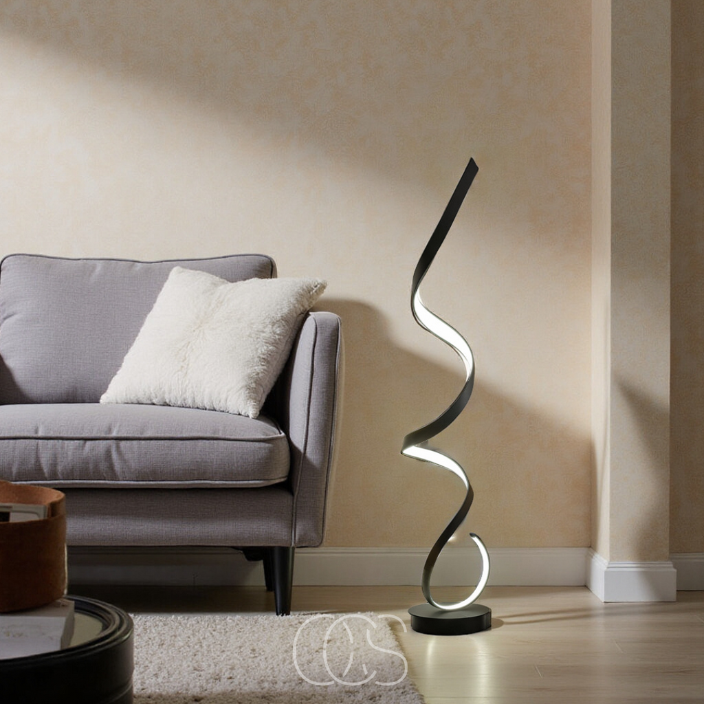 Vellina - LED Spiral Floor Lamp Dimmable