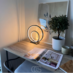 Vellina - LED Table Lamp Double Ring