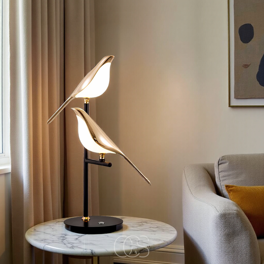 Vellina - LED Table Lamp with Golden Bird – Warm Atmospheric Light