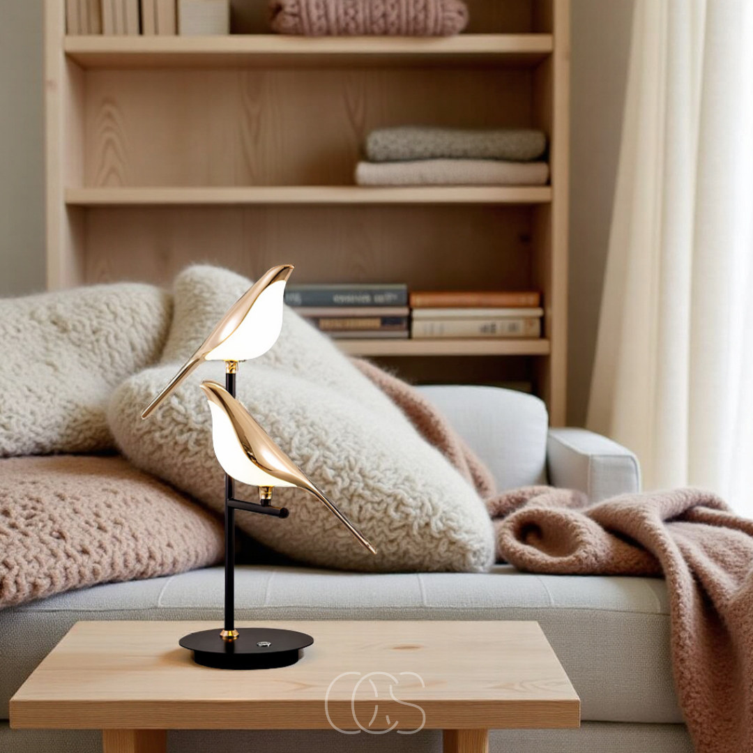 Vellina - LED Table Lamp with Golden Bird – Warm Atmospheric Light