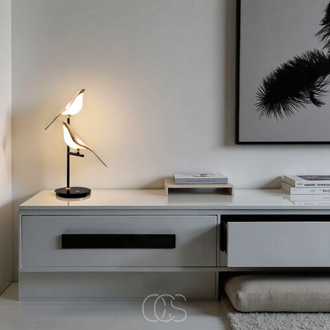 Vellina - LED Table Lamp with Golden Bird – Warm Atmospheric Light