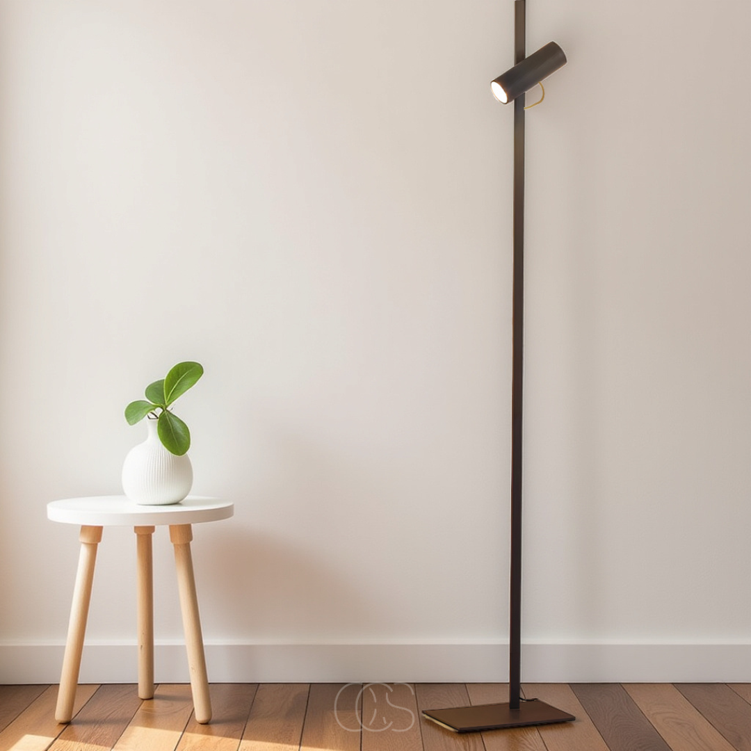 Vellina - LED floor lamp with spotlight - reading lamp