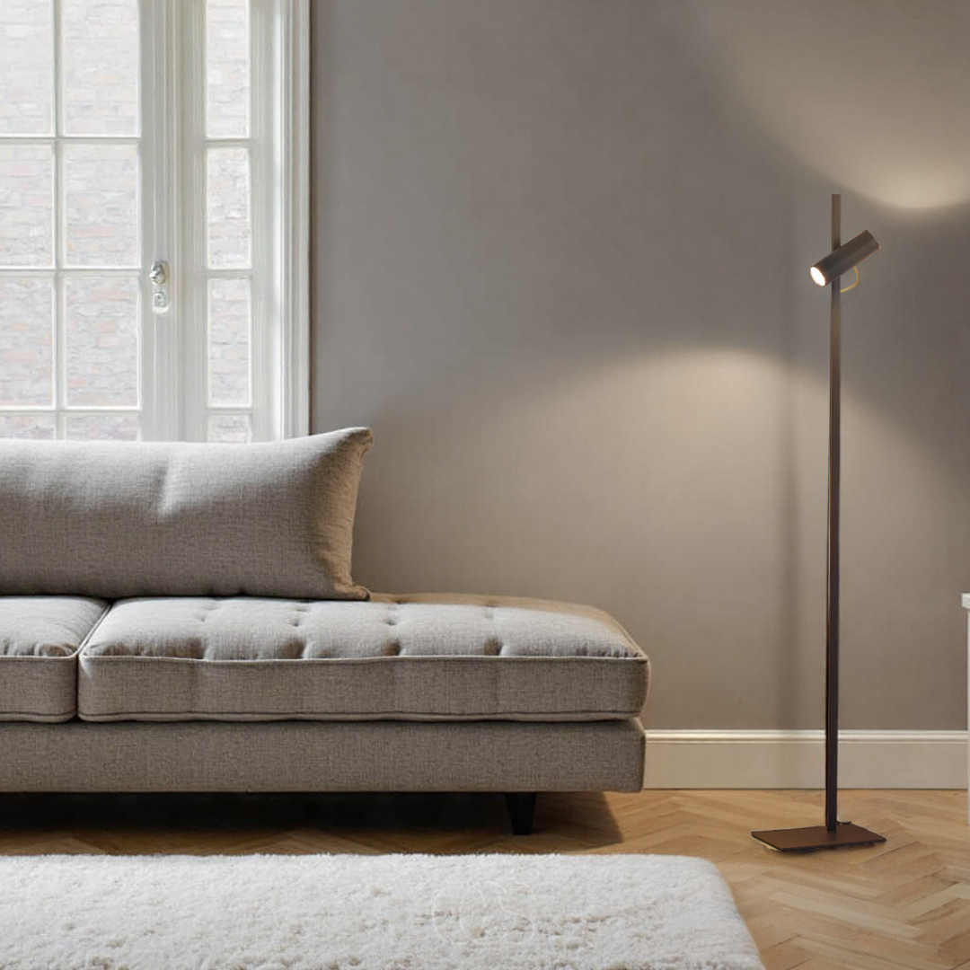 Vellina - LED floor lamp with spotlight - reading lamp
