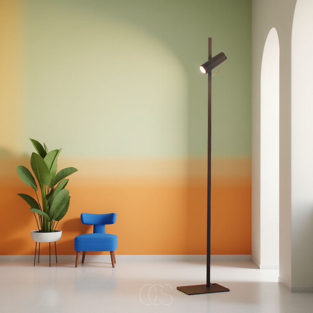 Vellina - LED floor lamp with spotlight - reading lamp